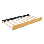 Lit de repos double en lin avec lit gigogne et rangement