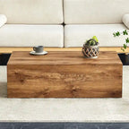 Table basse en MDF avec surface aspect marbre