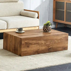 Table basse en MDF avec surface aspect marbre