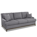Canapé Mid-Century Modern avec base en bois