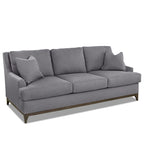 Canapé Mid-Century Modern avec base en bois