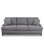 Canapé Mid-Century Modern avec base en bois