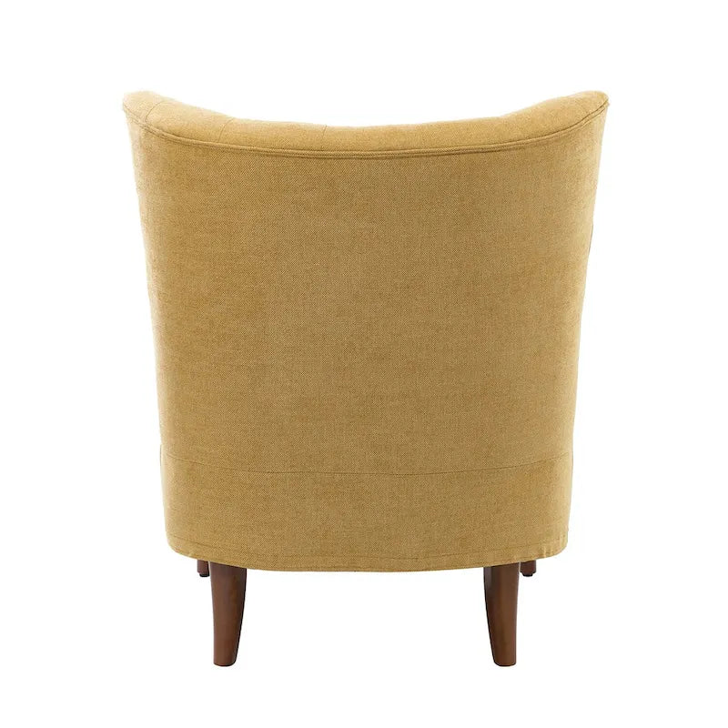 Fauteuil d'appoint transitionnel avec garniture cloutée