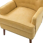 Fauteuil d'appoint transitionnel avec garniture cloutée