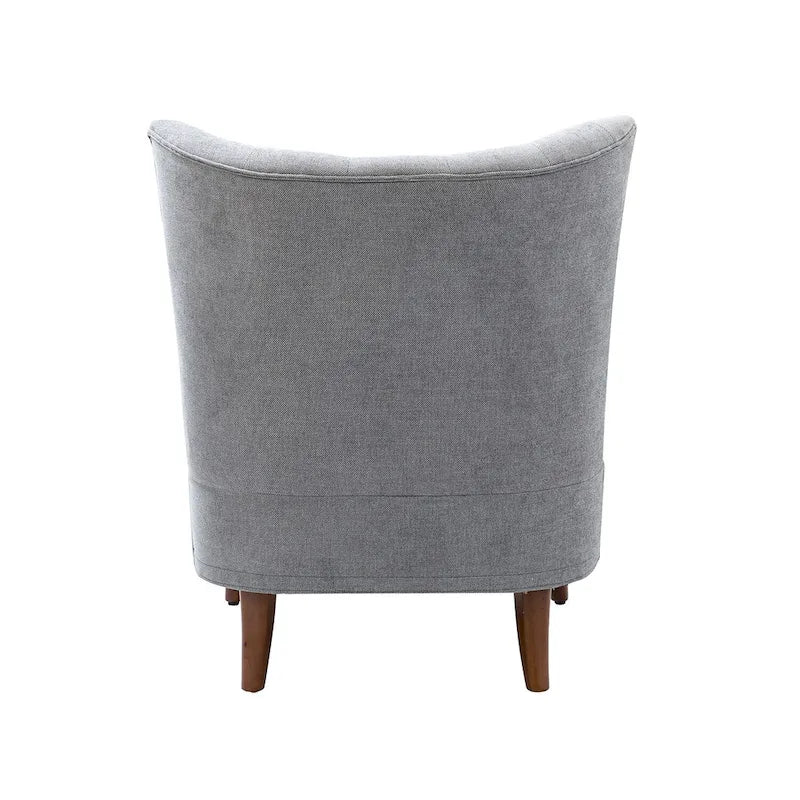 Fauteuil d'appoint transitionnel avec garniture cloutée