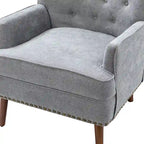 Fauteuil d'appoint transitionnel avec garniture cloutée