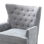 Fauteuil d'appoint transitionnel avec garniture cloutée