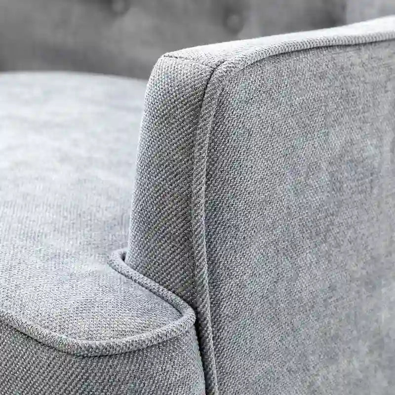 Fauteuil d'appoint transitionnel avec garniture cloutée