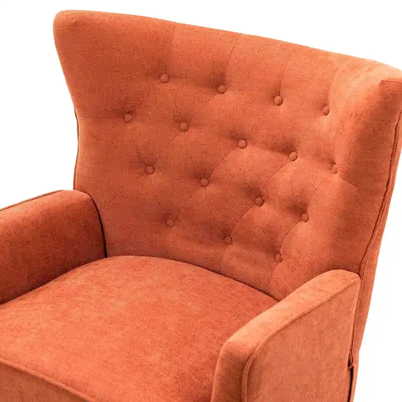 Fauteuil d'appoint transitionnel avec garniture cloutée