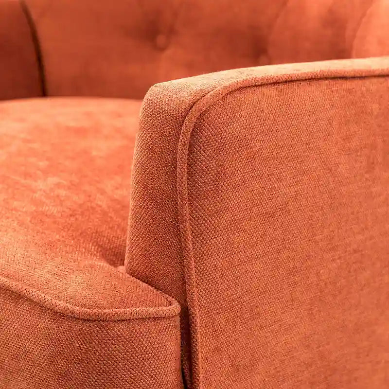 Fauteuil d'appoint transitionnel avec garniture cloutée