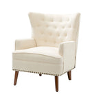 Fauteuil d'appoint transitionnel avec garniture cloutée