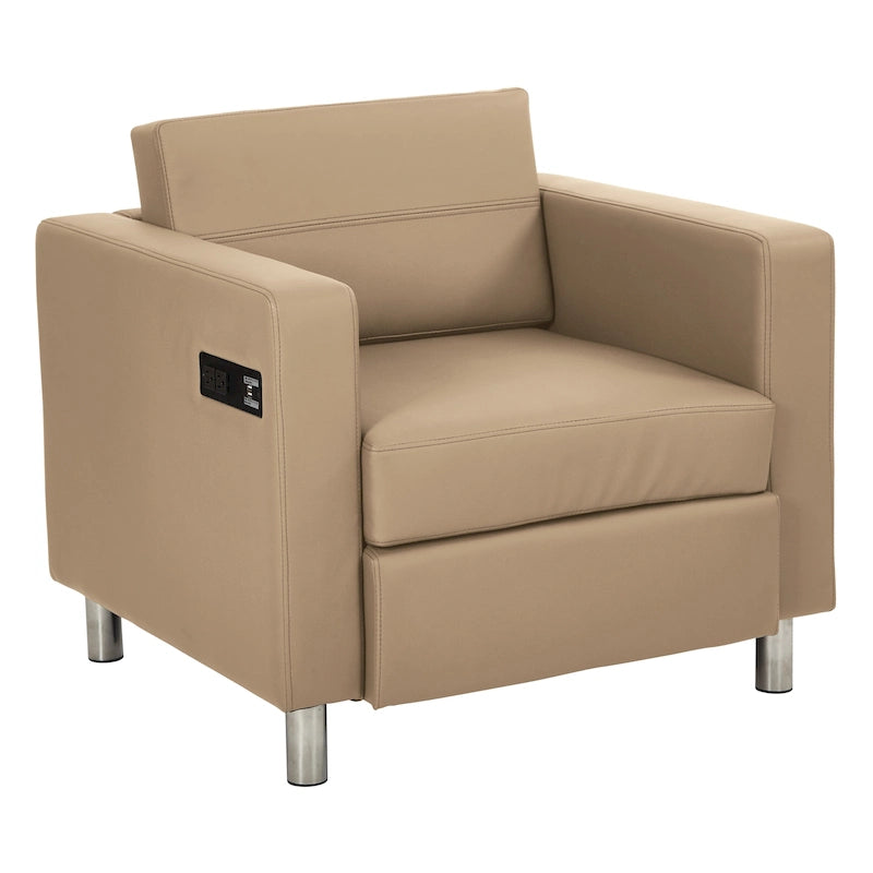 Chaise Canal avec station de recharge USB unique