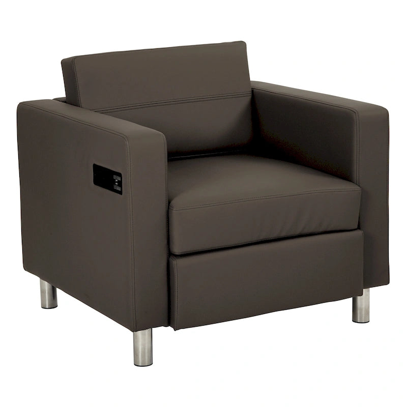 Chaise Canal avec station de recharge USB unique