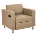 Chaise Canal avec station de recharge USB unique