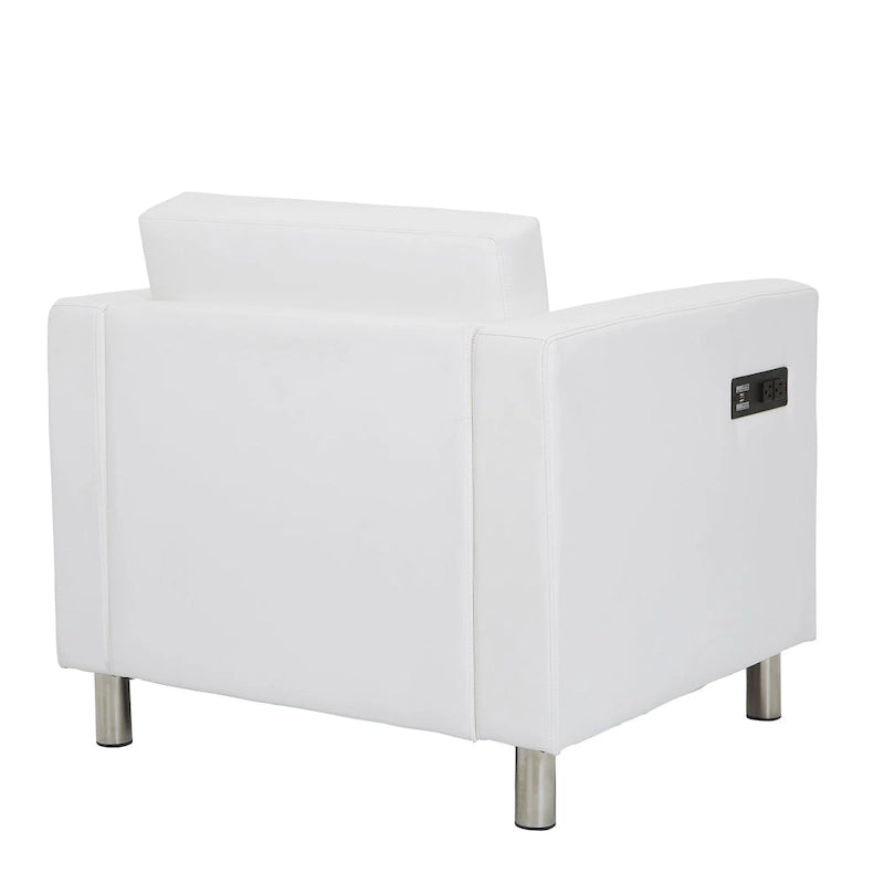 Chaise Canal avec station de recharge USB unique