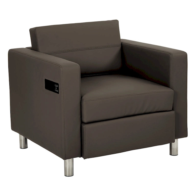 Chaise Canal avec station de recharge USB unique