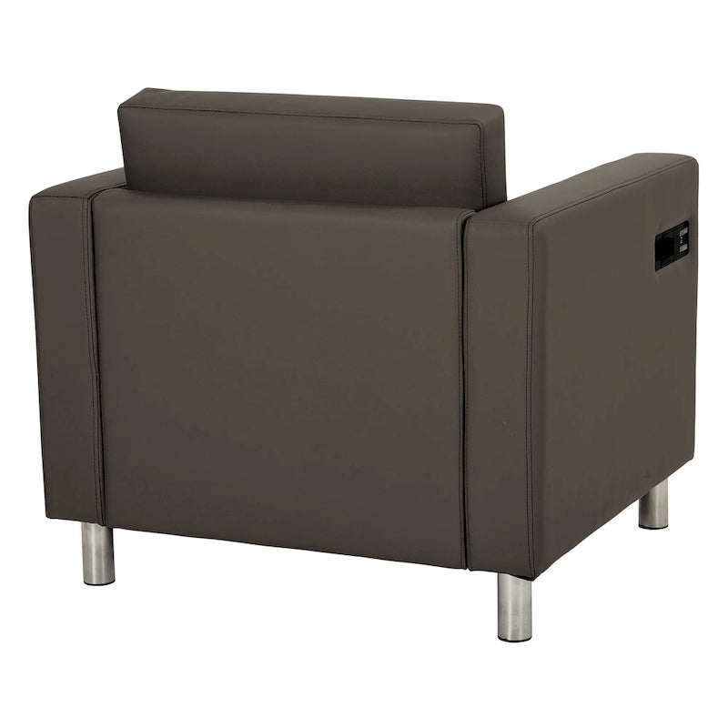 Chaise Canal avec station de recharge USB unique