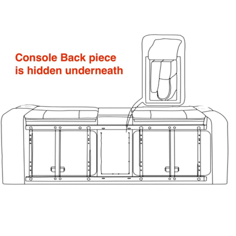 Causeuse inclinable manuelle 2 places en microfibre avec console