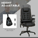 Chaise de bureau de massage vibrant à dossier haut avec 6 points de massage