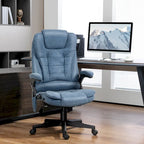 Chaise de bureau de massage vibrant à dossier haut avec 6 points de massage