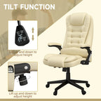 Chaise de bureau de massage vibrant à dossier haut avec 6 points de massage