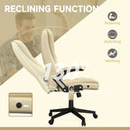 Chaise de bureau de massage vibrant à dossier haut avec 6 points de massage