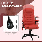 Chaise de bureau de massage vibrant à dossier haut avec 6 points de massage