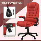 Chaise de bureau de massage vibrant à dossier haut avec 6 points de massage