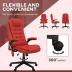 Chaise de bureau de massage vibrant à dossier haut avec 6 points de massage