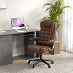 Chaise de bureau de massage vibrant à dossier haut avec 6 points de massage