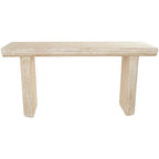 Console en bois avec pieds carrés – Beige, 16Lx63Px32H