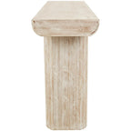 Console en bois avec pieds carrés – Beige, 16Lx63Px32H