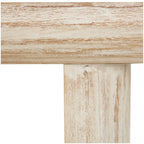 Console en bois avec pieds carrés – Beige, 16Lx63Px32H