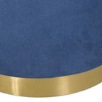 Fauteuil club pivotant en velours à dossier ouvert, style glamour moderne - 66,7 cm L x 61,6 cm l x 72,4 cm H