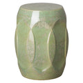 Tabouret de jardin en céramique – Moucheté vert