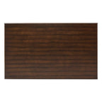 Table de salle à manger en bois d'hévéa, finition expresso
