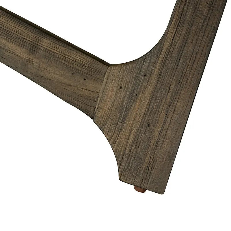 Table basse ovale avec plateau en composite de béton