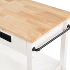 Dessertes de cuisine avec plateau en bois
