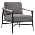 Fauteuil d'appoint moderne du milieu du siècle avec cadre en métal