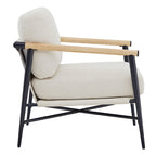 Fauteuil d'appoint moderne du milieu du siècle avec cadre en métal