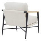 Fauteuil d'appoint moderne du milieu du siècle avec cadre en métal
