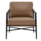 Fauteuil d'appoint moderne du milieu du siècle avec cadre en métal