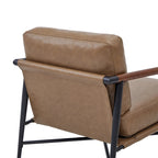 Fauteuil d'appoint moderne du milieu du siècle avec cadre en métal