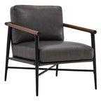 Fauteuil d'appoint moderne du milieu du siècle avec cadre en métal