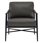 Fauteuil d'appoint moderne du milieu du siècle avec cadre en métal