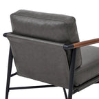Fauteuil d'appoint moderne du milieu du siècle avec cadre en métal