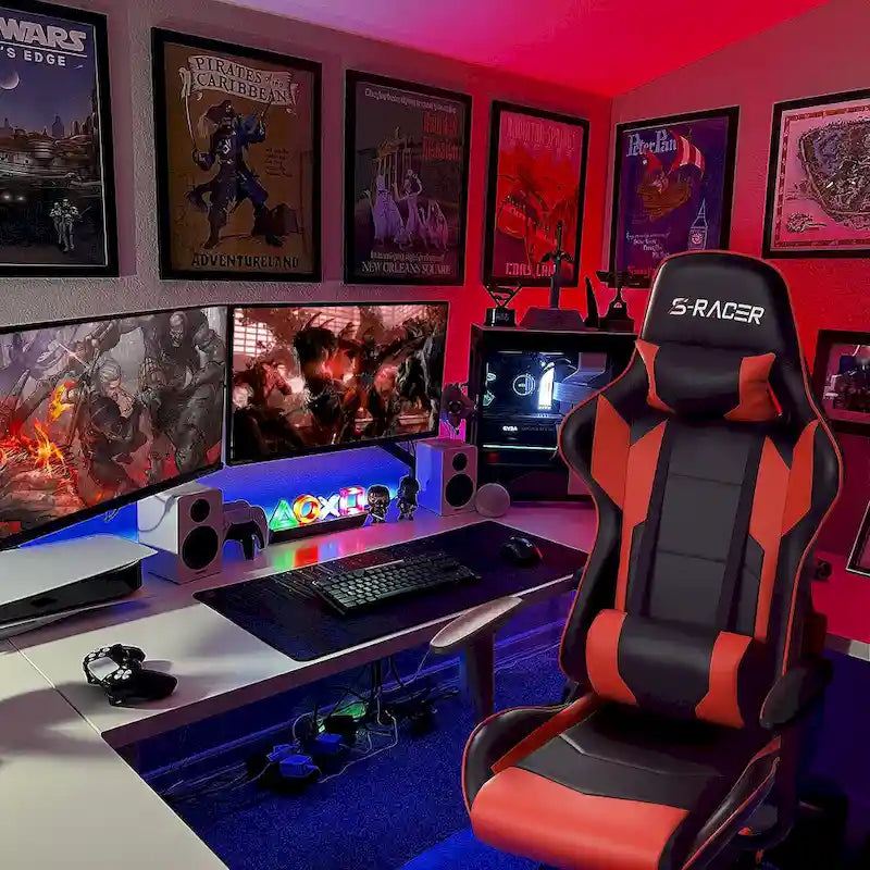 Chaise de jeu avec support lombaire et hauteur réglable