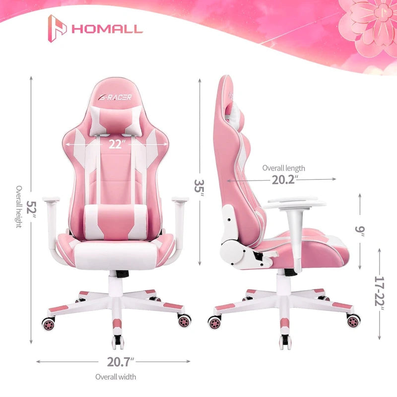 Chaise de jeu avec support lombaire et hauteur réglable
