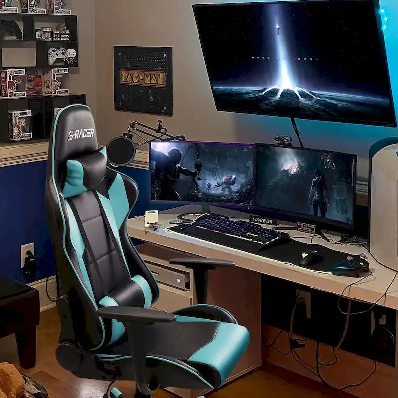 Chaise de jeu avec support lombaire et hauteur réglable