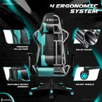 Chaise de jeu avec support lombaire et hauteur réglable